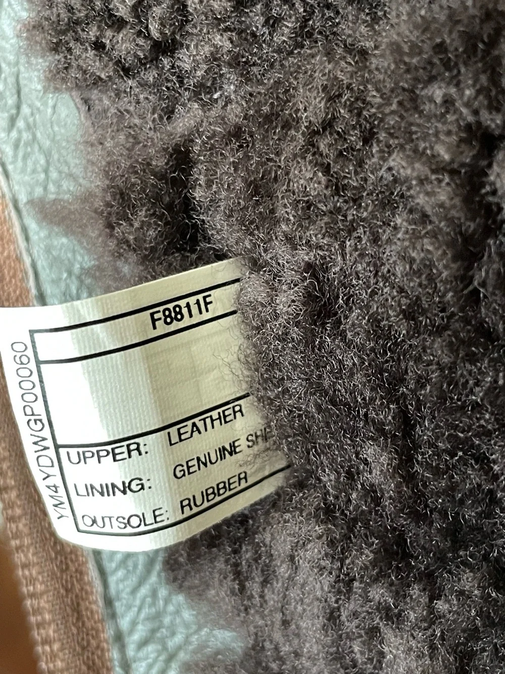 UGG Broome Sherpa Lined Tall Chocolate Brown Leather Knee High Boots Size 7 - Picture 10 of 11